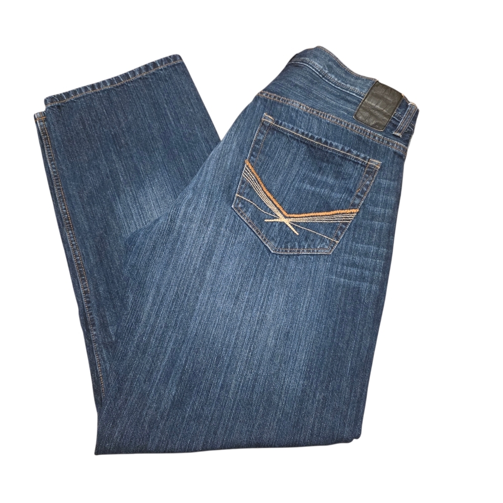 Sean John Dark Blue Relaxed Jeans Size 36 - Picture 8 of 10